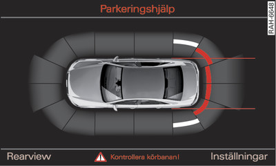 Infotainment: Optisk avståndsvisning